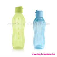 Tupperware Öko palack szett kipattintható kupakkal: 1 l zöld + 750 ml kék