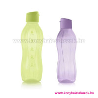 Tupperware Öko palack szett kipattintható kupakkal: 1 l zöld + 750 ml lila